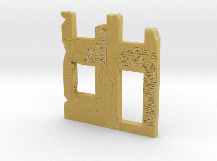 Building wall ruins 1/285 3d printed