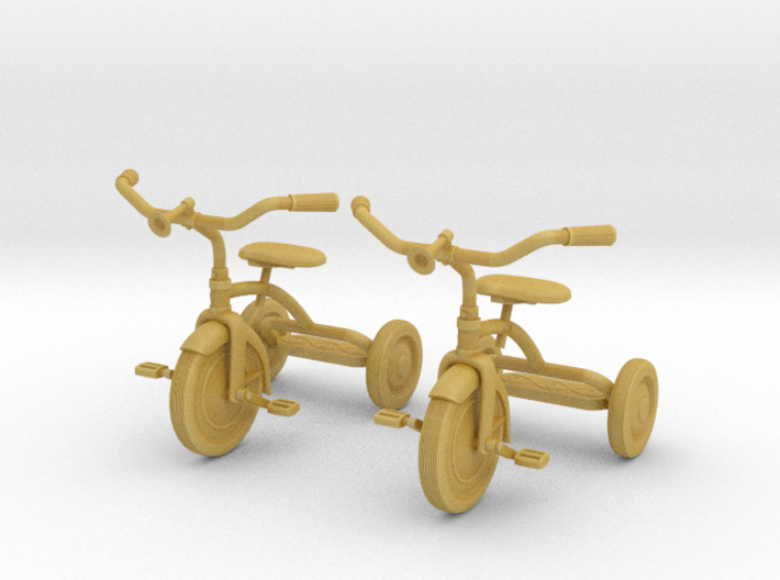 Tricycle 01. 1:24 Scale (x2 Units) 3d printed 