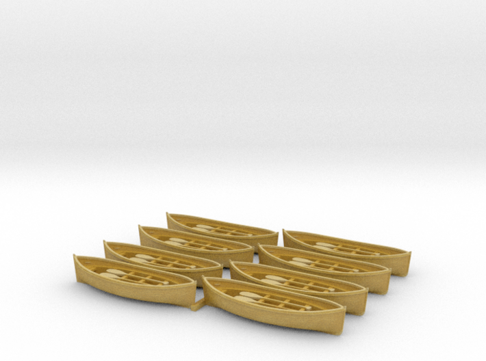 HO Scale 8 Lifeboats 3d printed 