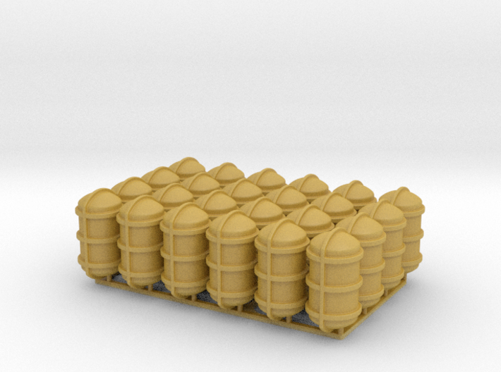 Life Rafts x 24 - No support frames - 1/96 3d printed 
