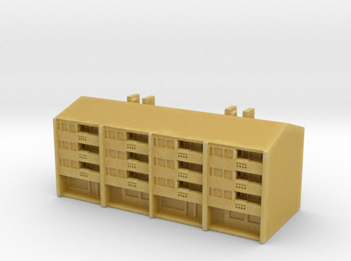 Residential Building 04 1/700 3d printed