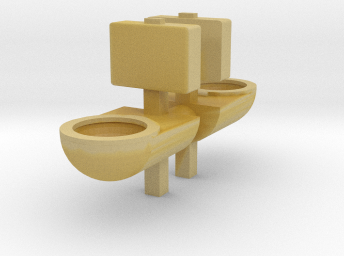 Prison Toilet (x2) 1/48 3d printed
