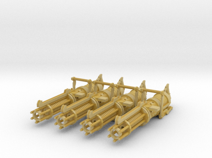 Z-6 rotary blaster cannon Set of 4 3.75 scale 3d printed 