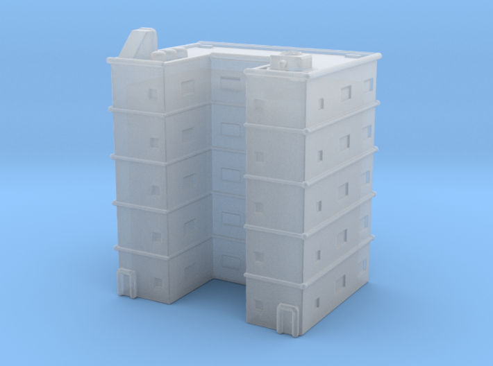 Residential Building 01 1/700 3d printed