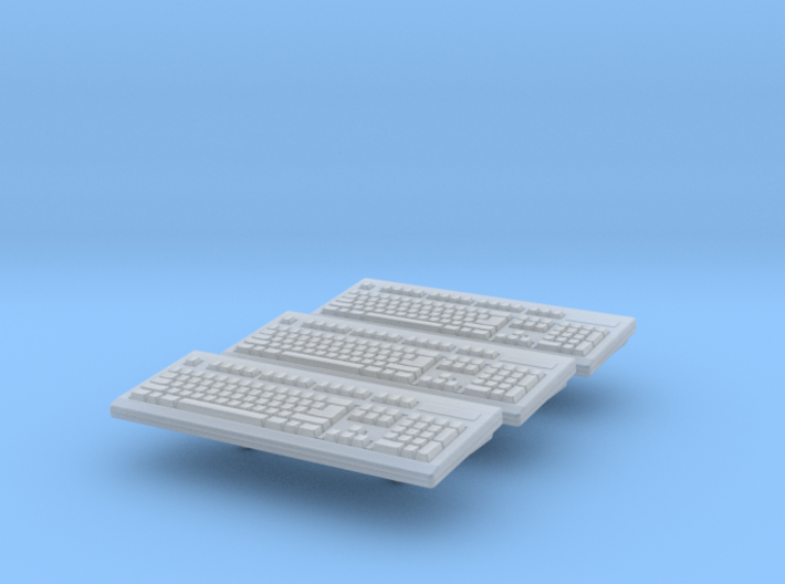 Computer Keyboard 01. 1:24 Scale 3d printed