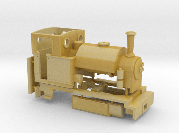 009 Saddle Tank Tram Engine 3d printed