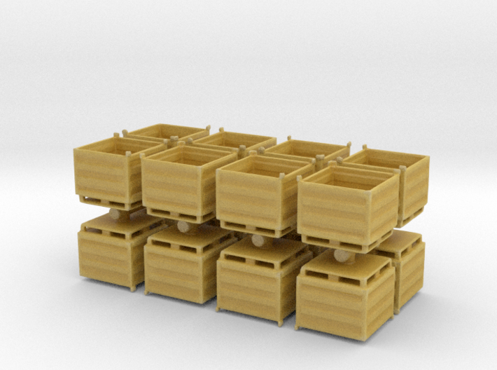 Palletbox Container (x16) 1/200 3d printed