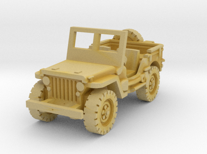 Jeep Willys (window up) 1/120 3d printed