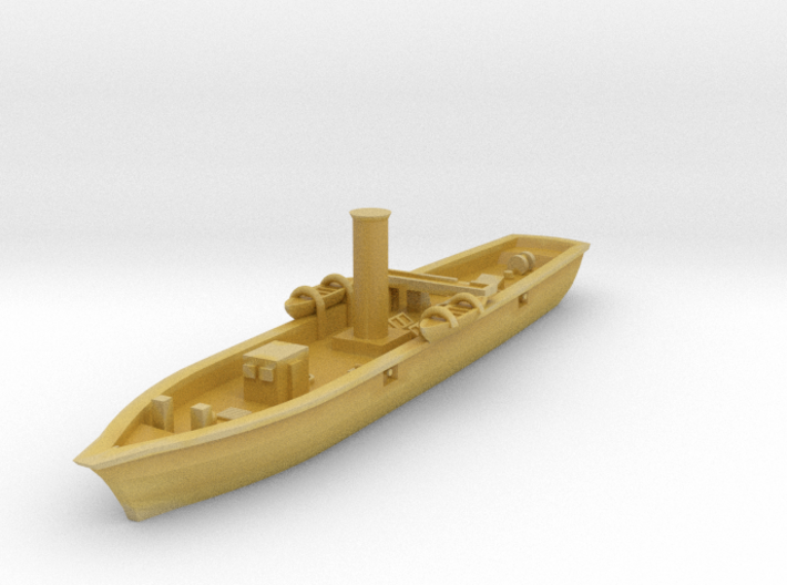 1/1250 Intibah Class Gunboat (1868) 3d printed
