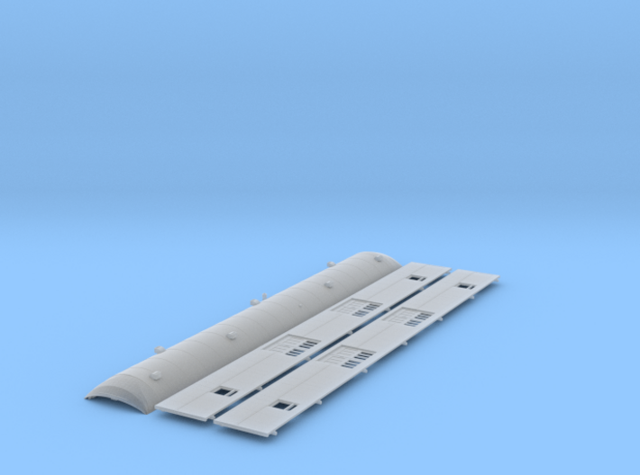 Southern Pacific 70-B-7 Baggage Roof and Sides 3d printed