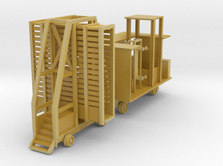 H0-scale Door and Guide cars for the Walthers oven 3d printed