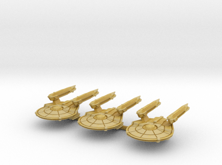 Federation Attack Frigate 1/7000 3d printed 