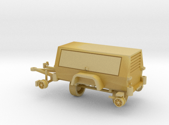 Generator Trailer With Hyrail 1-87 HO Scale 3d printed 