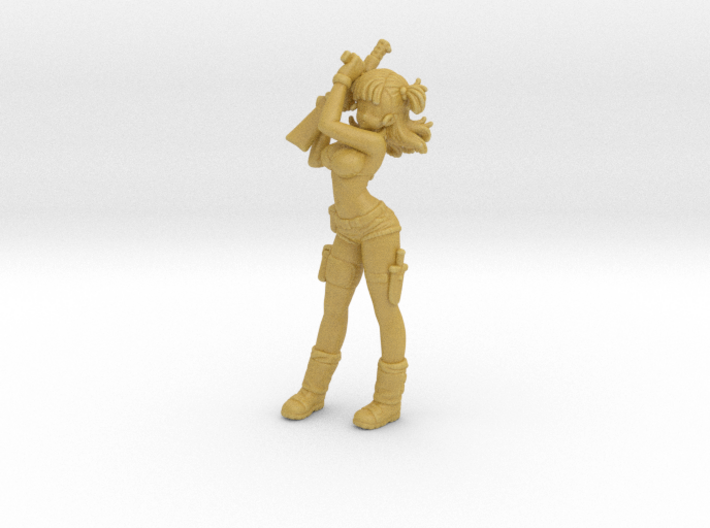 Sexy Soldier Girl 1/60 miniature games DnD rpg 3d printed