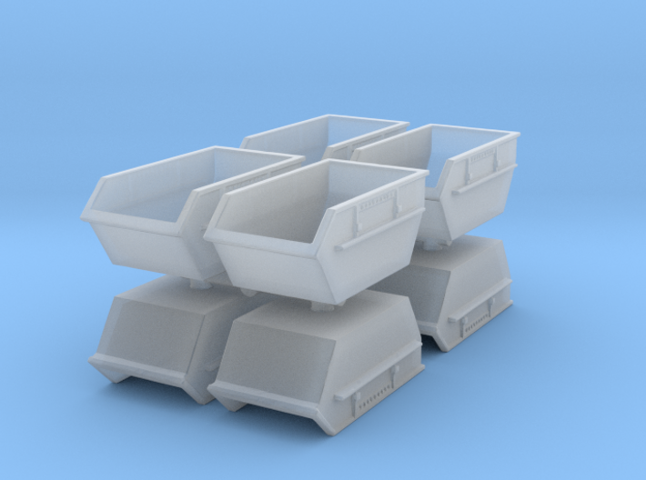 Construction Waste Container (x8) 1/220 3d printed