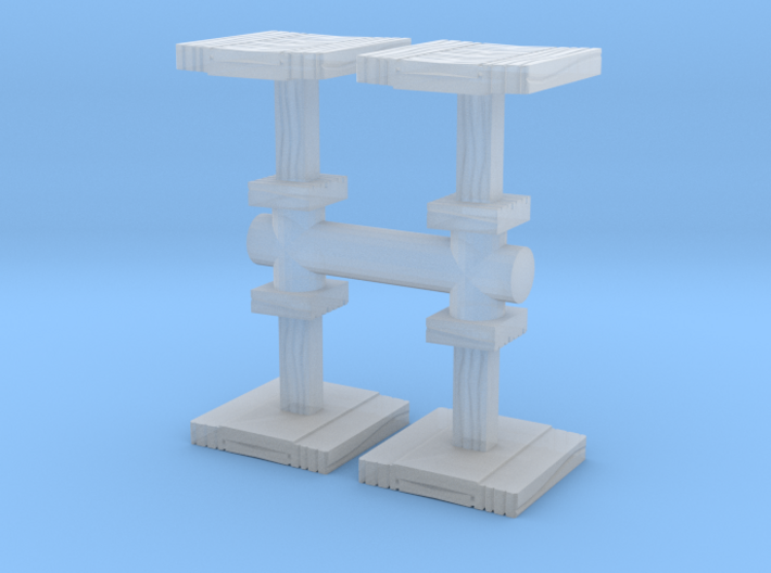 Wooden Coffee Table (x4) 1/64 3d printed