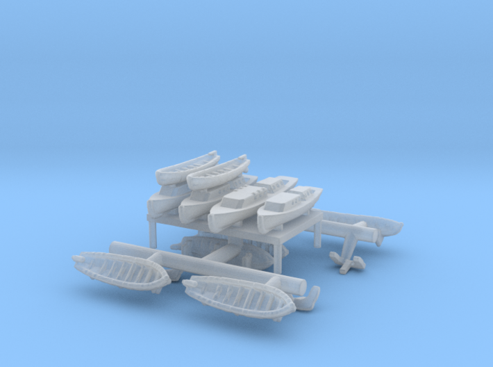 1/700 A-H Battle Cruiser Design Ia Fittings 3d printed