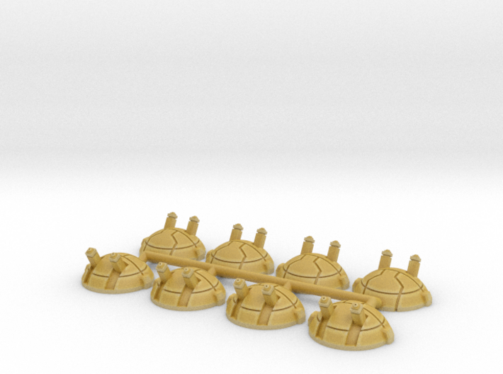 Small Round Dropship Turrets (8) 3d printed