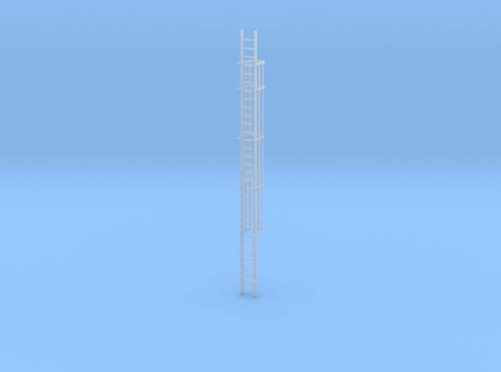 'S Scale' - 30 Ft. Caged Ladder 3d printed