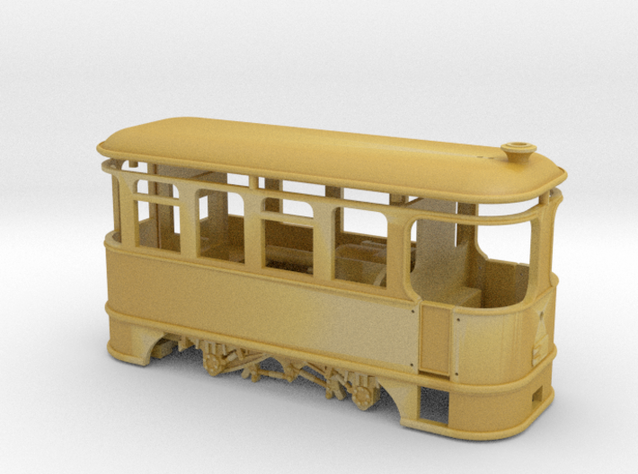 H0f Steam KP tramcar     3d printed 
