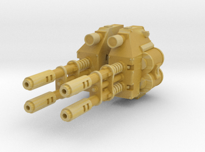 Autocannons for SciFi walking sarcophagus 3d printed 