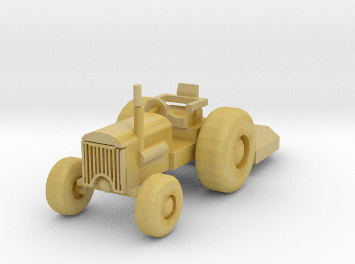 O Scale Tractor with Bushhog 3d printed