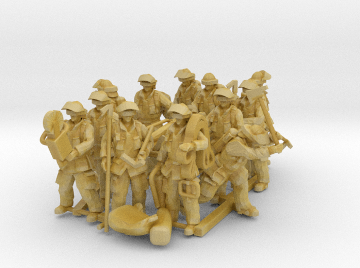 1/87 firefighters set 2 FUD ONLY 3d printed