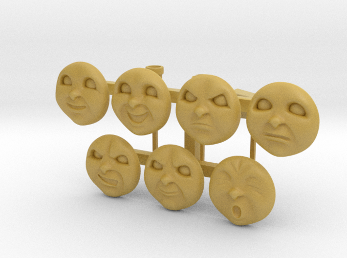Impudent Scallywag Bachmann Faces (w/ Funnels) 3d printed 