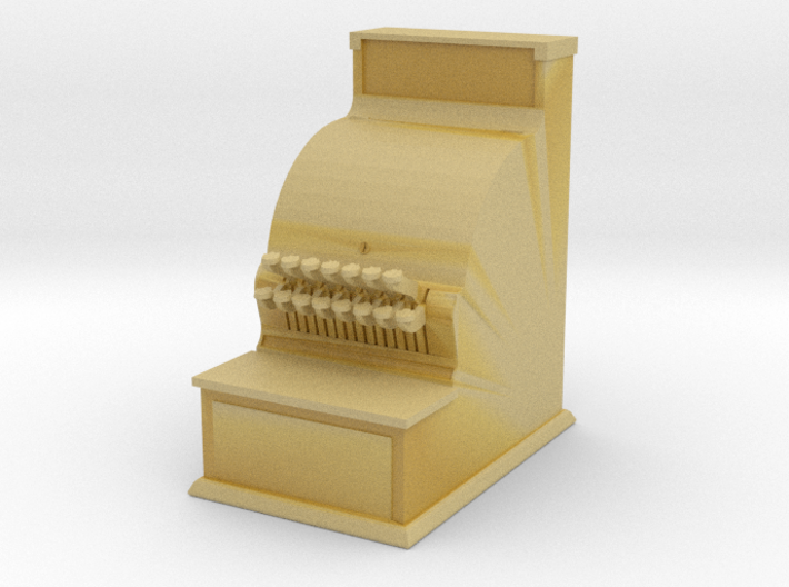 O scale cash register 3d printed 