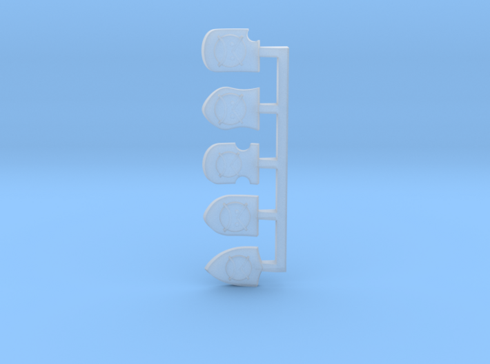 Angry Marine Small Shields - Angry Marine Icon 3d printed