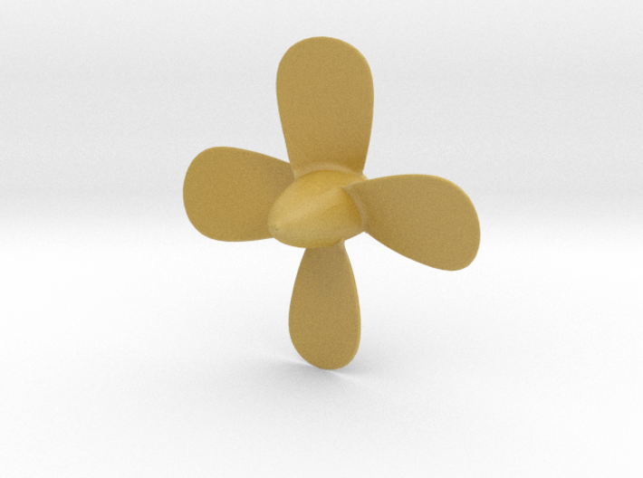 Titanic Centre 4 Bladed Propeller  Scale 1:150 3d printed 