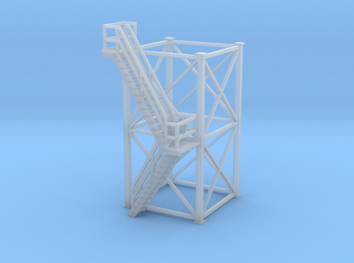 'N Scale' - 10'x10'x20' Tower With Outside Stairs 3d printed