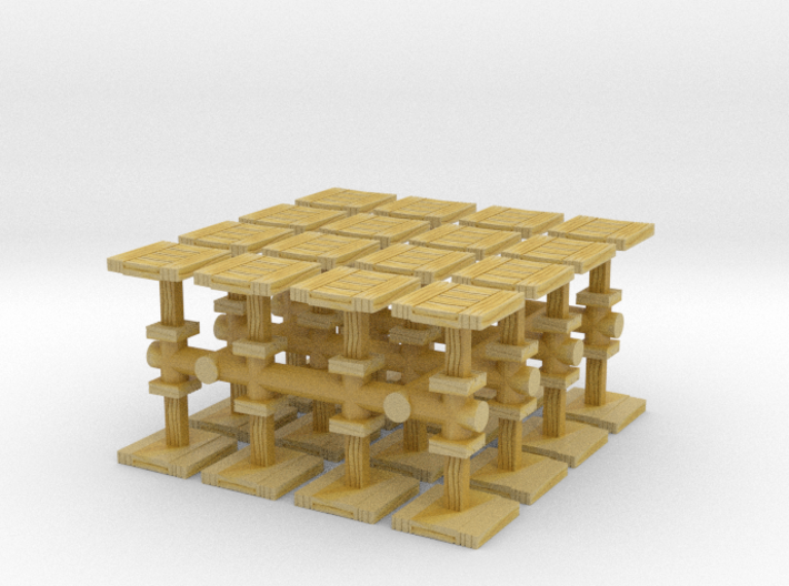 Wooden Coffee Table (x32) 1/200 3d printed