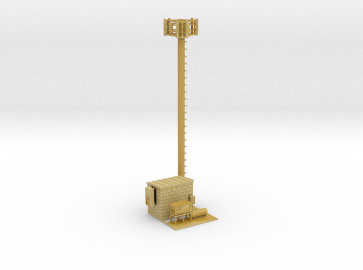 Cell Tower Site Parted 1-87 HO Scale 3d printed