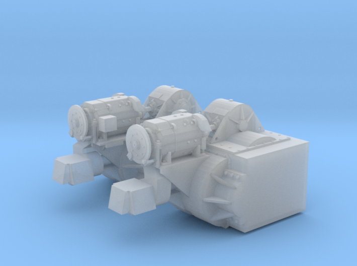 1025 - MotorGearboxCombo-Pair 3d printed