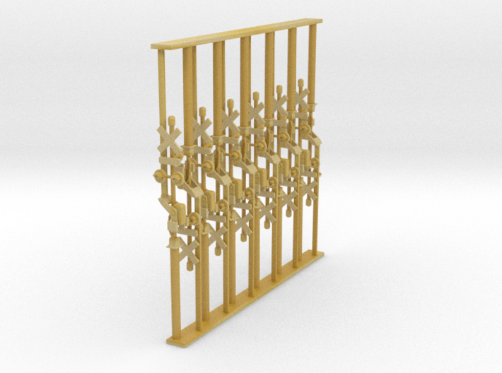 Crossing Gate set of 12 - N Scale 3d printed 