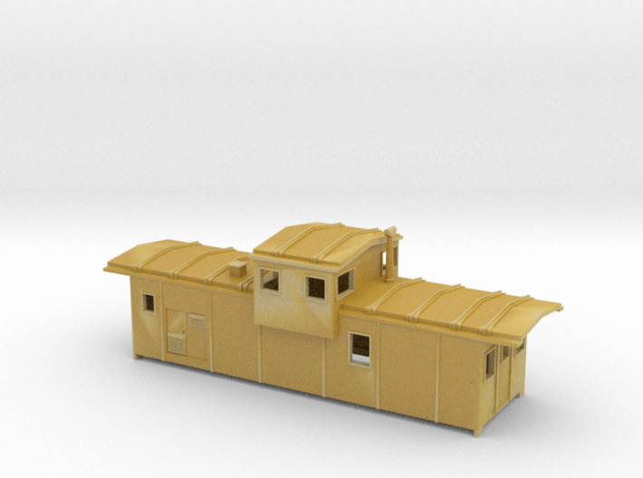 DMIR Caboose Early (no floor) - Nscale 3d printed 