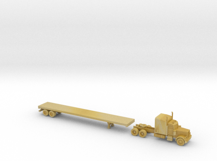 Peterbilt 379 with Flatbed - 1:200scale 3d printed