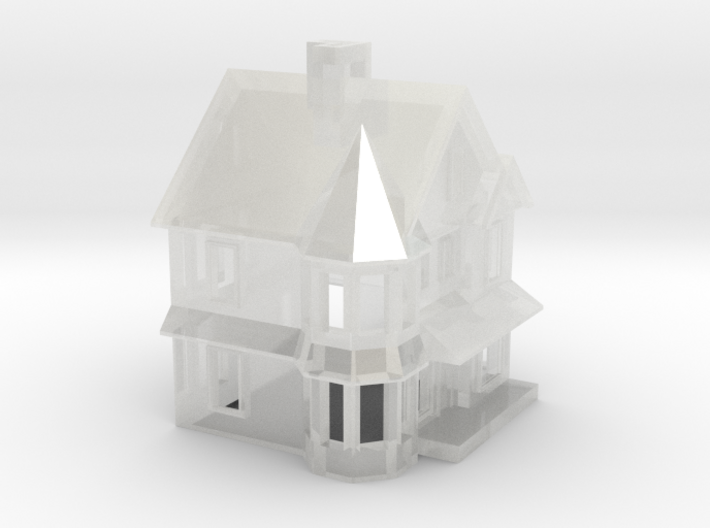 Queen Anne House - 1:285scale 3d printed