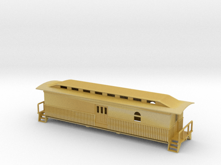 Overton Baggage Car - Zscale 3d printed 