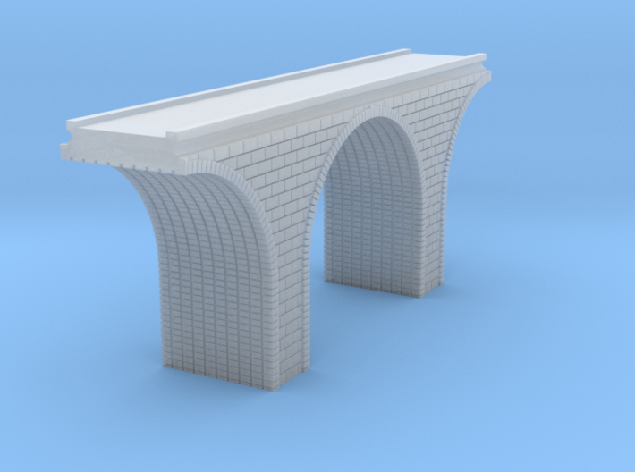 T Scale Arch Bridge Single Track 1:450 Scale 3d printed