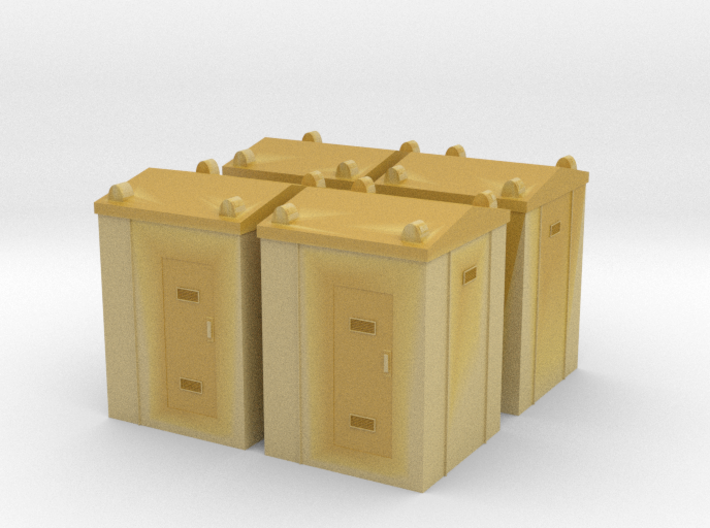 Railway Relay Cabinet (x4) 1/220 3d printed