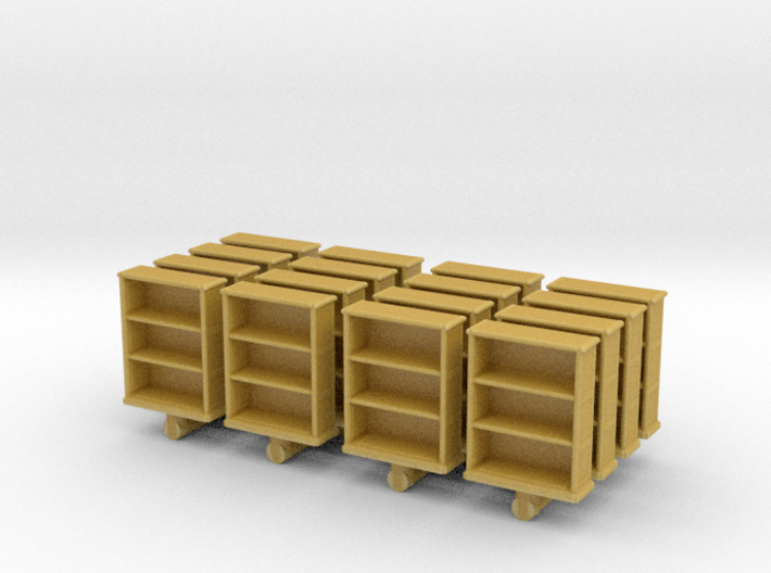 Wooden Bookcase (x16) 1/220 3d printed