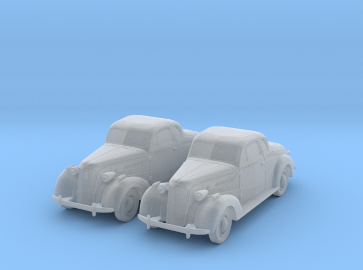 1937 Chevy (2) N scale vehicles 3d printed