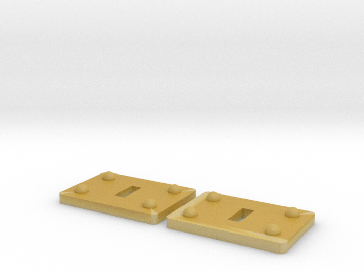 G Scale Truck Coupling Plates 3d printed