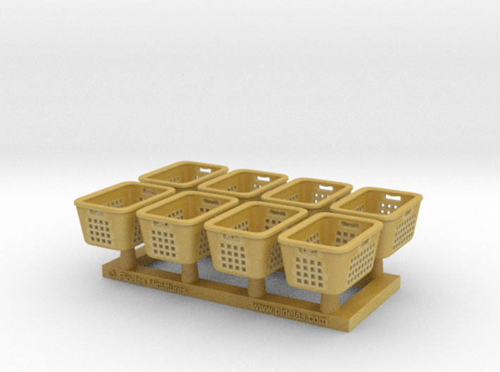 Laundry Basket 01. 1:48 Scale 3d printed 