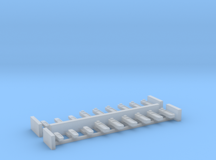 Assorted allied landing craft 1:1800 WW2 3d printed