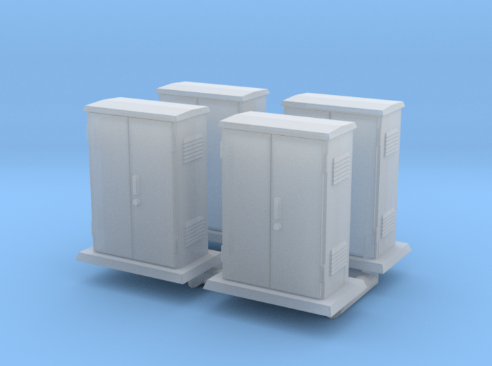 Padmount Electrical Box 01. 1:72 Scale 3d printed