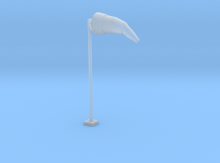Airport Windsock and Pole 1/76 3d printed