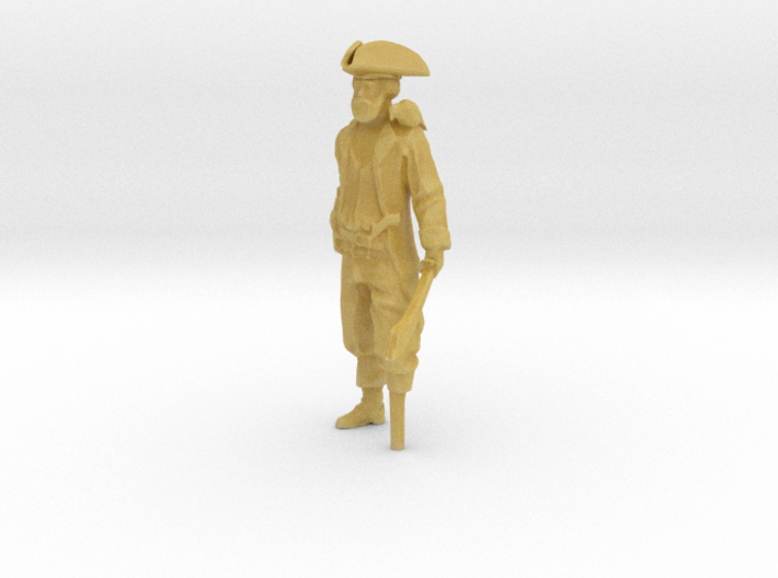 HO Scale Pirate Captain 3d printed 